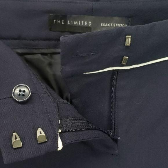 The Limited‎ Sailor Flat Front Business Navy Blue Ankle Pants Size 2 R - Picture 5 of 8
